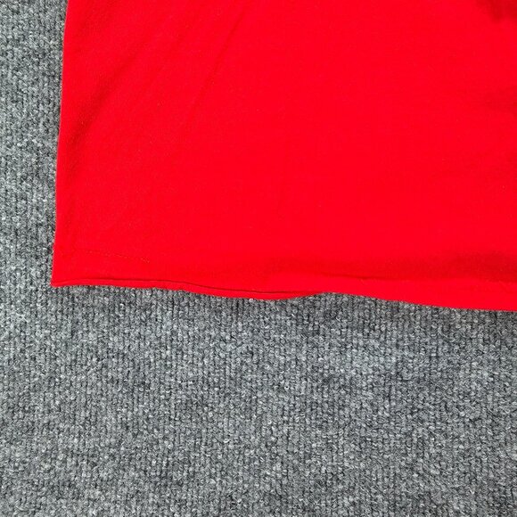 Winter‎ Texan Tshirt Mens Large Red Short Sleeve Embroidered Bird Cardinal - Picture 3 of 9